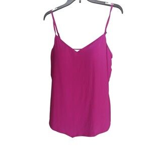 American Beach Tank Top Women XL Pink Spaghetti Strap Camisole Summer